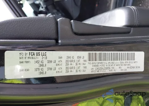 2018 Jeep Grand Cherokee Limited 4X2 from USA, damaged, VIN 1C4RJEBG4JC338724